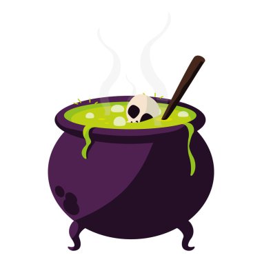 mutlu Cadılar Bayramı kazan simgesi