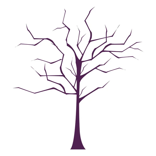Сцена с деревом — стоковый вектор