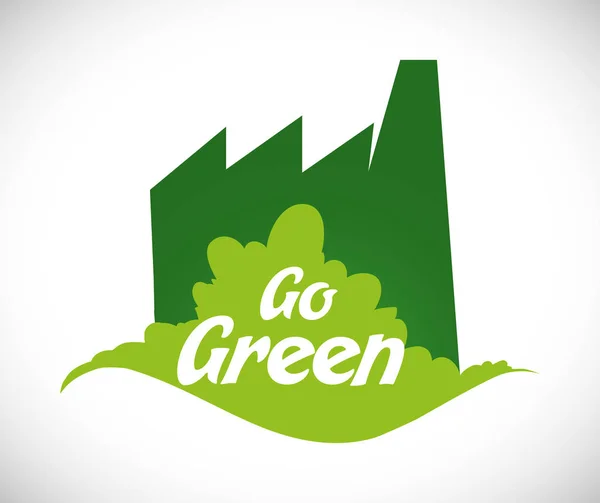 Go design verde — Vettoriale Stock