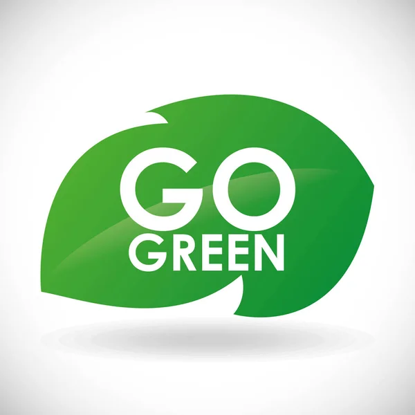 Przejdź zielony design — Wektor stockowy