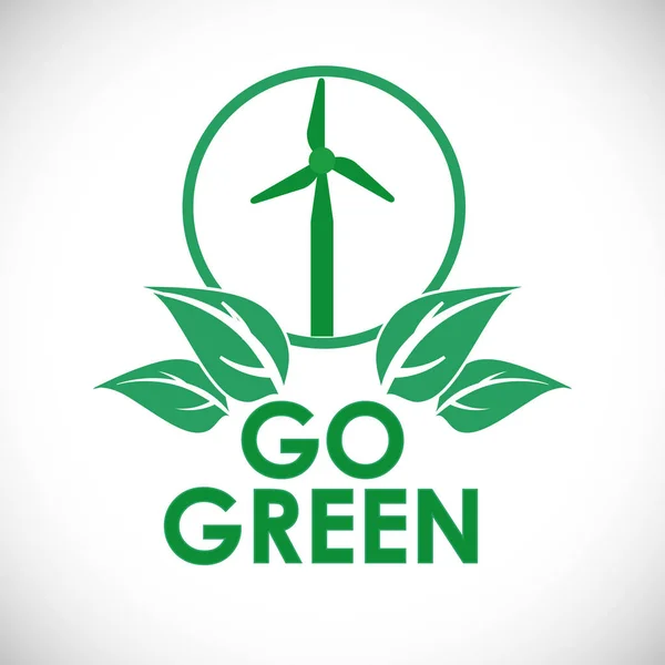Ir design verde —  Vetores de Stock