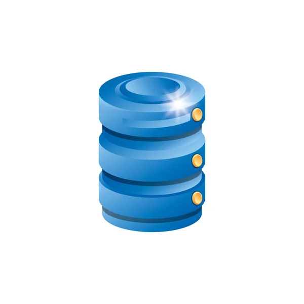 Data center disk icon — Stock Vector