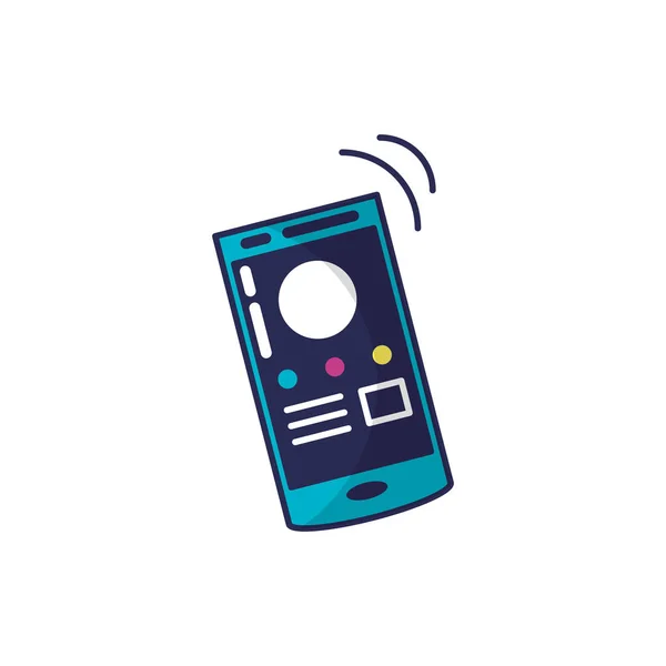 Geïsoleerde apparaatpictogram smartphone — Stockvector