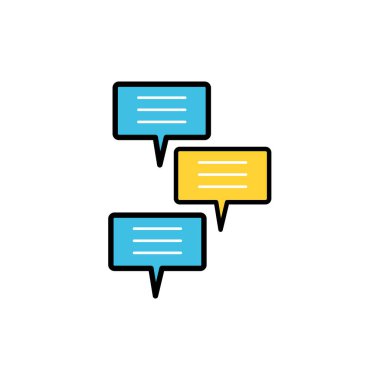 konuşma kabarcıklar Sosyal Medya simgeler