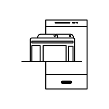 Web sayfası şablonu ile Smartphone