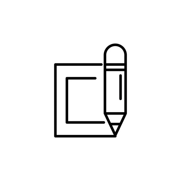 Значок запису подачі олівця — стоковий вектор