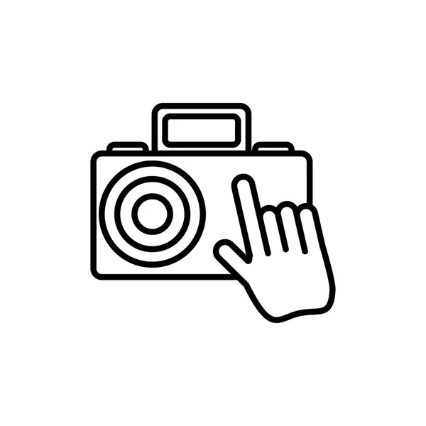 Icono de dispositivo fotográfico de cámara — Archivo Imágenes Vectoriales