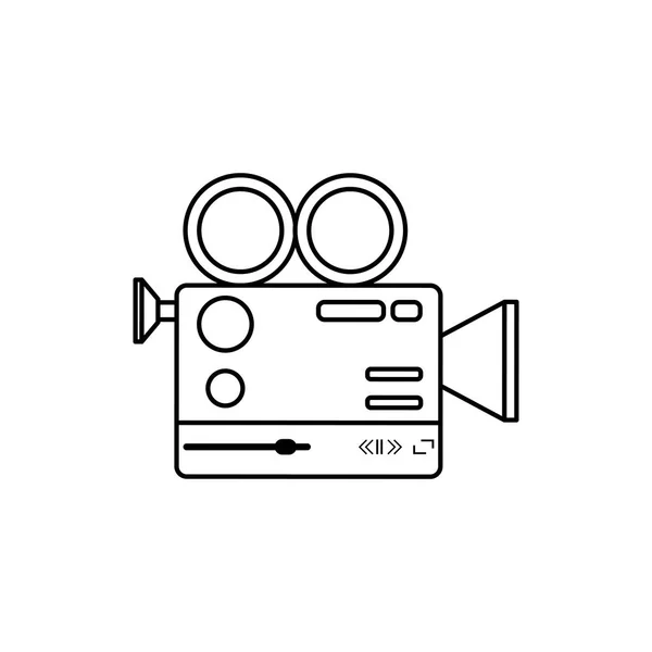 Cámara de vídeo icono de la aplicación — Vector de stock