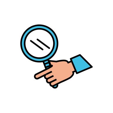 Arama büyüteç ile el