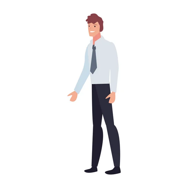 Businessman standing character — Stock Vector