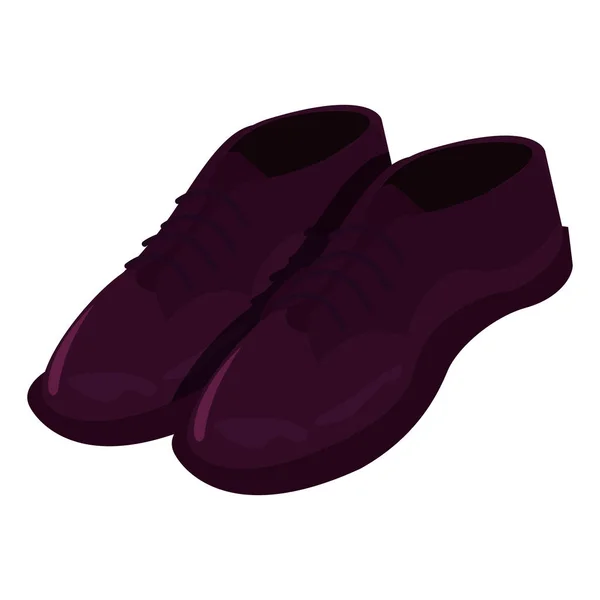 Men shoes footwear elegance — Stock Vector