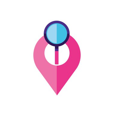 büyüteç ile işaretçi konumu pin