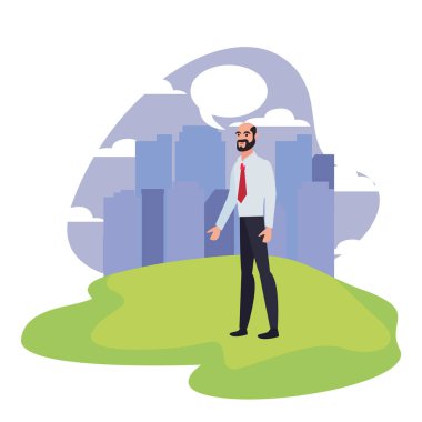 işadamı şehir arka plan