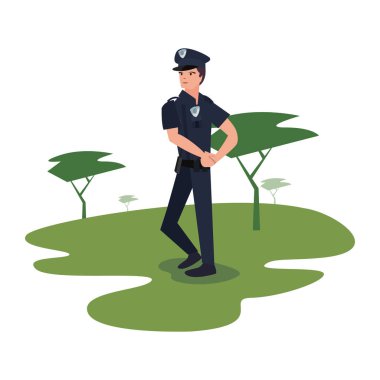 parkta polis