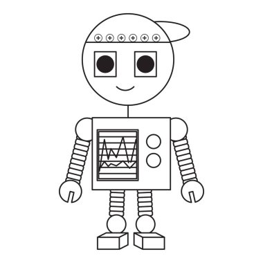 Cartoon robot simgesi