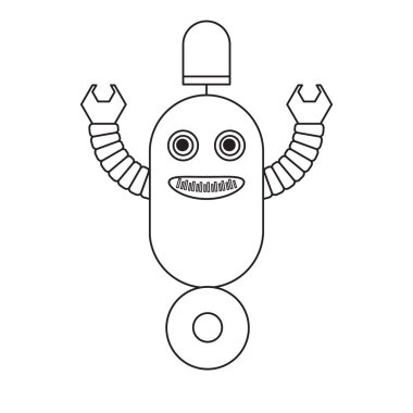 Cartoon robot simgesi