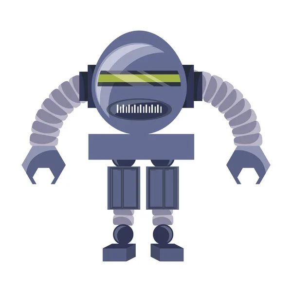 Cartoon robot ikonen — Stock vektor