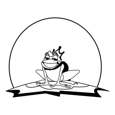 bahçe masal karakteri kurbağa prens