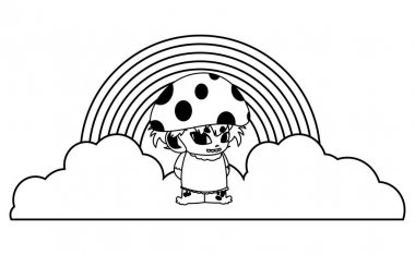 gökkuşağı sihirli karakter fungu elf