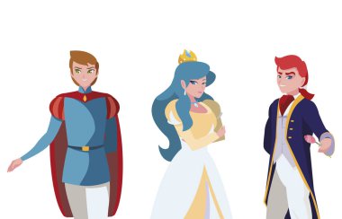 masal karakterleri prensleri ile güzel prenses