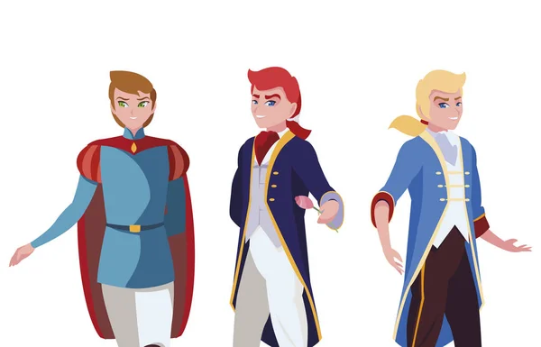 Princes charming of Tales karakters — Stockvector