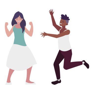 Irklararası genç çift karakterleri kutluyor