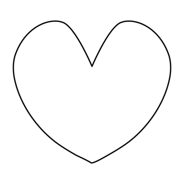 Kärlek hjärta romantisk — Stock vektor