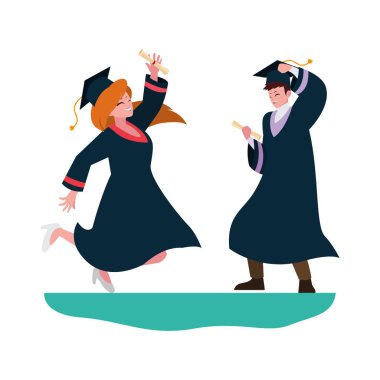 Genç çift kutlamayı bitirdi.