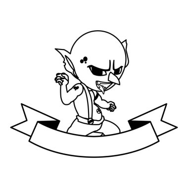 çirkin troll sihirli karakter