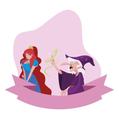 masalkarakterleri cadı ile güzel prenses