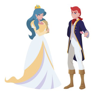 prens büyüleyici ve masal karakterleri prensesi