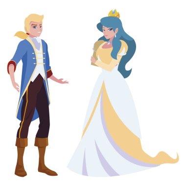 prens büyüleyici ve masal karakterleri prensesi