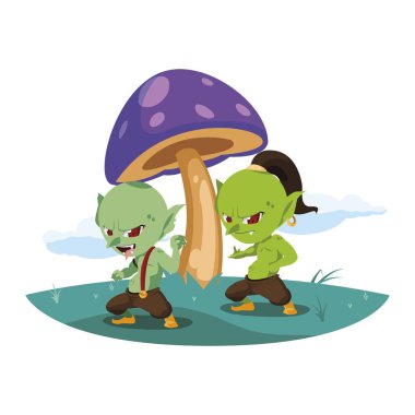 kamp sihirli karakter çirkin troller