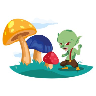 kamp sihirli karakter çirkin troll