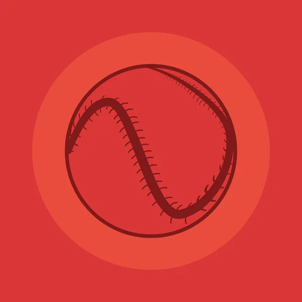 Palla da baseball sport — Vettoriale Stock
