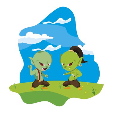 kamp sihirli karakter çirkin troller