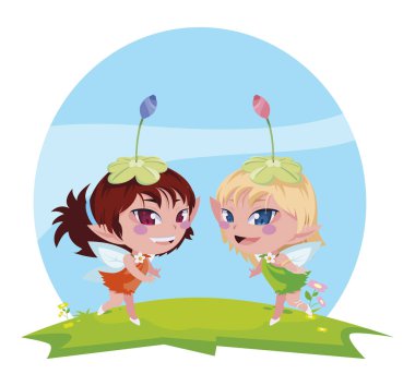 kampta güzel sihirli periler