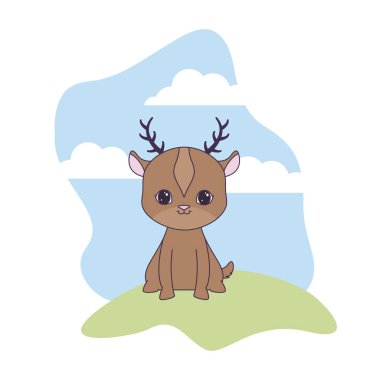 manzara doğal sevimli reindeer hayvan