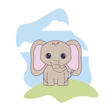 manzara doğal sevimli fil hayvan