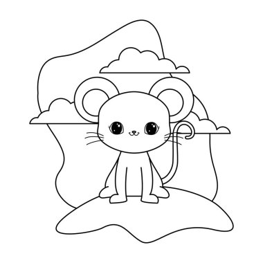 manzara doğal sevimli fare hayvan