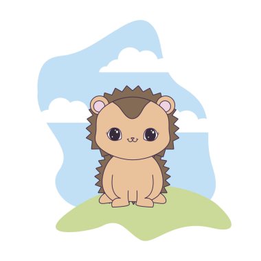 manzara doğal sevimli kirpi hayvan