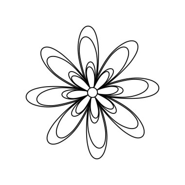 güzel çiçek doğal izole simgesi