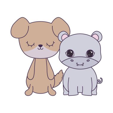 köpek hayvanları ile sevimli fil