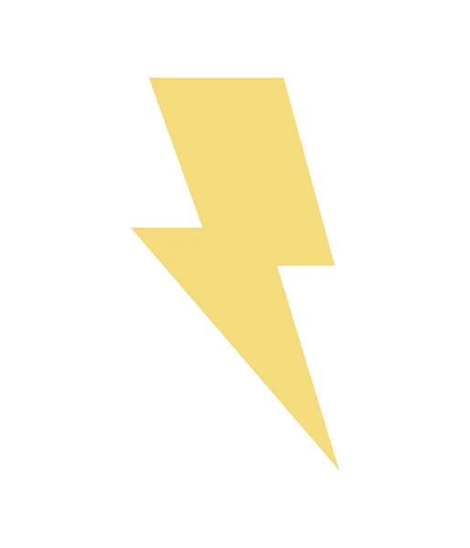 Thunderbolt Lightning Energy geïsoleerd icoon — Stockvector