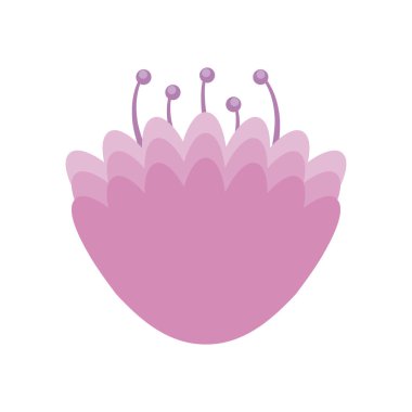 güzel çiçek doğal izole simgesi