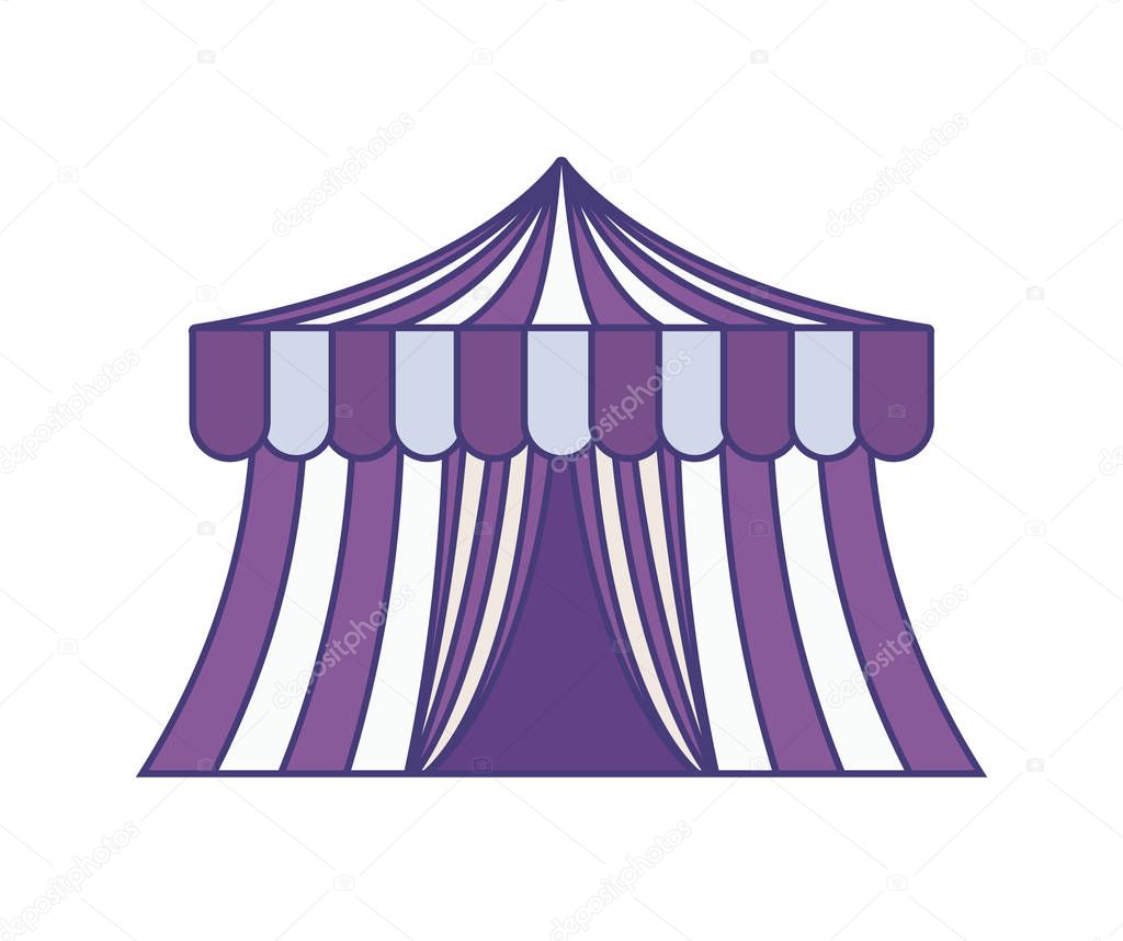 circus tent carnival isolated icon