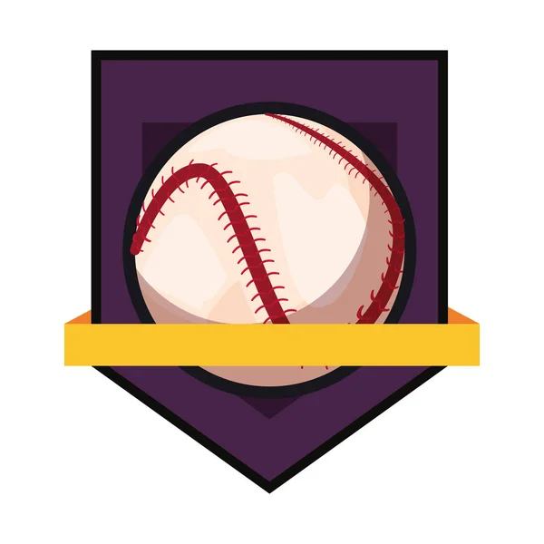Baseballový sportovní znak — Stockový vektor