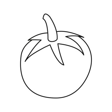 Domates sebze simge taze vektör