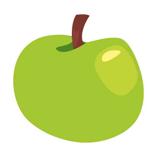 Manzana fruta fresca deliciosa nutrición — Vector de stock