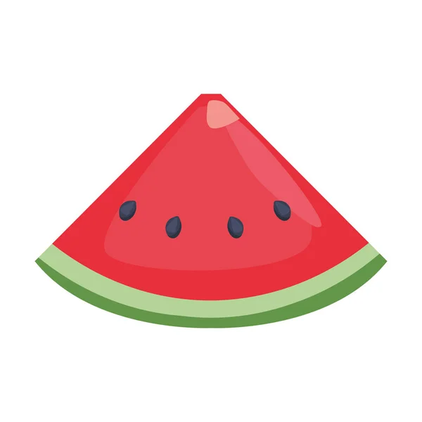 Krájené vodní melouny výživa pro čerstvé ovoce — Stockový vektor